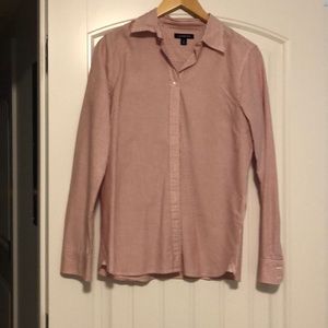 Lands’ End striped button down shirt